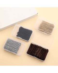 150pcs bobby hairpins with plastic storage case bobby pins Hairdressing Salon tools